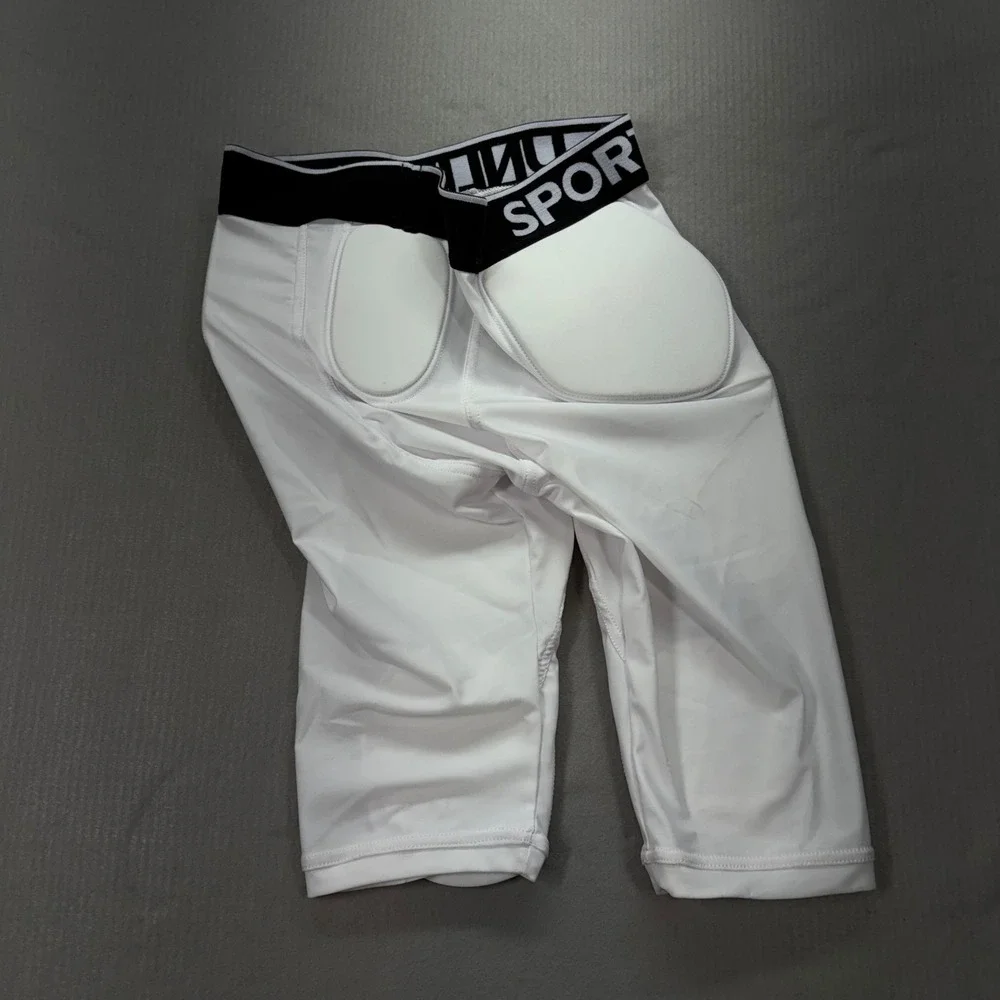 Sports Unlimited Integrated Football Girdle Adult Large White 7-Pad Omaha 1116